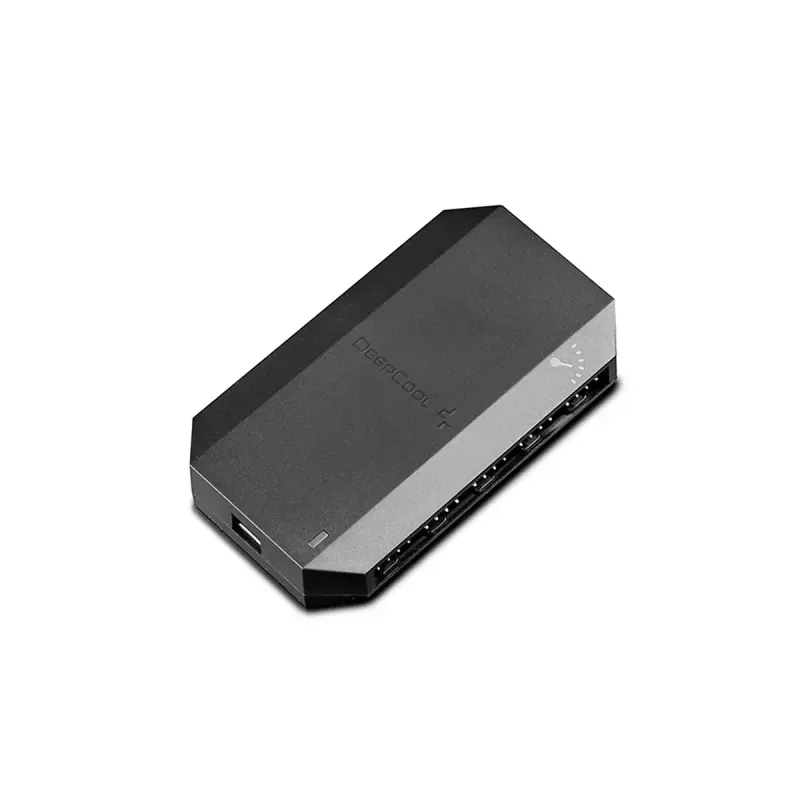 Controlador de ventiladores DeepCool FH-10, conector de ventilador de 4 pines, negro, 80×46×15 mm
