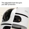 Cámara de vigilancia IP IMOU Ranger Dual Pro 6MP — interior, sobremesa, 2304×1296, 3,6mm, zoom digital 8×, ángulo de visión 91°×47°