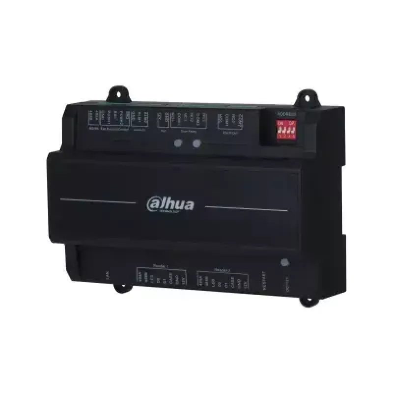 Controlador de puerta de seguridad Dahua DHI-ASC2202B-S — Controlador de 2 puertas Bare, 12 V, 24 W, RJ-45/RS-485