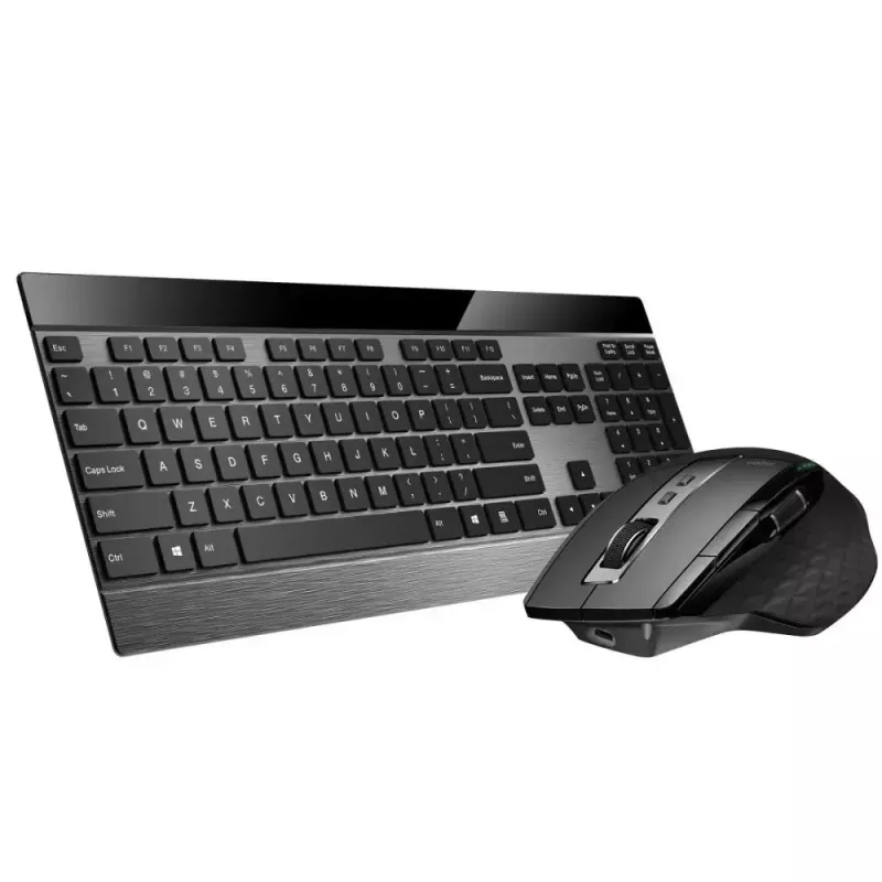 Teclado y ratón Rapoo 9900m Office QWERTZ Negro
