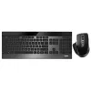 Teclado y ratón Rapoo 9900m Office QWERTZ Negro