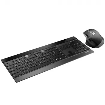 Teclado y ratón Rapoo 9900m Office QWERTZ Negro