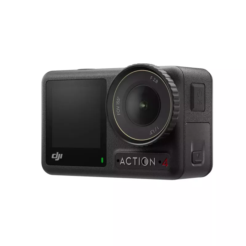 Cámara de acción DJI Osmo Action 4 – 4K Ultra HD, sensor CMOS, campo de visión 155°, MicroSD hasta 512 GB, sumergible 18 m, 145 g