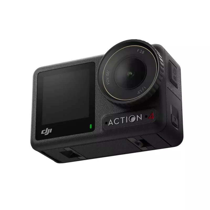 Cámara de acción DJI Osmo Action 4 – 4K Ultra HD, sensor CMOS, campo de visión 155°, MicroSD hasta 512 GB, sumergible 18 m, 145 g