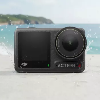 Cámara de acción DJI Osmo Action 4 – 4K Ultra HD, sensor CMOS, campo de visión 155°, MicroSD hasta 512 GB, sumergible 18 m, 145 g