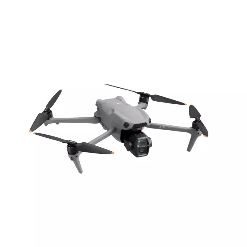 Quadcopter DJI Air 3s Fly More Combo — Cámara de 50-MP, 4K 3840×2160, 27 m/s, Alcance 32.000 m, Batería de 4276 mAh, gris