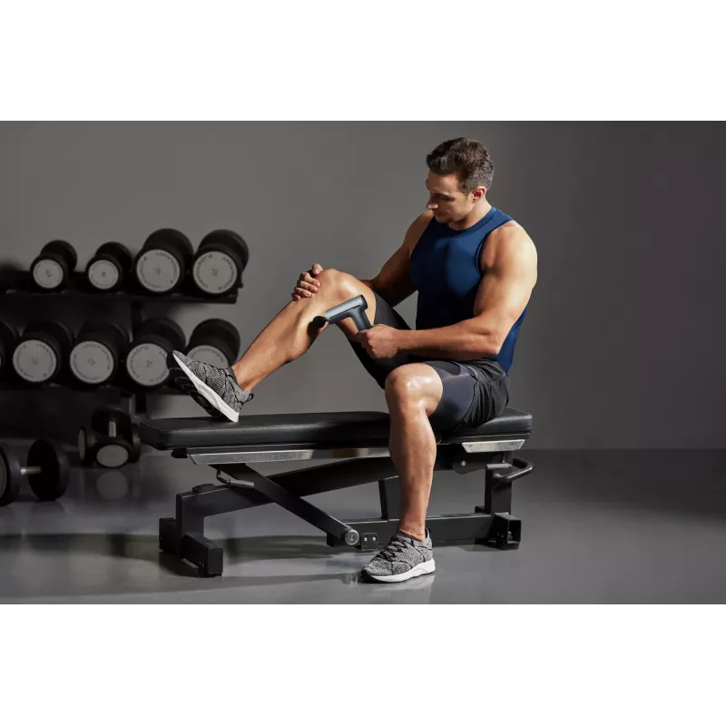 Masajeador de percusión y vibración portátil para cuello y hombros SKG F1 Pro, batería 10 W, gris, 461 g