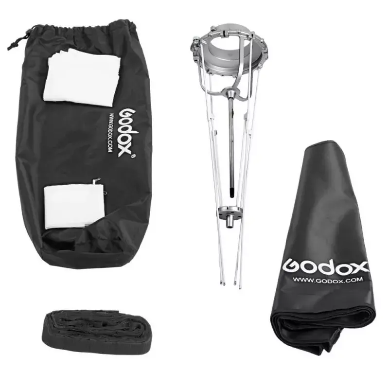 Softbox Godox SB-GUE120 Negro 120 cm Nylon con difusores y grid