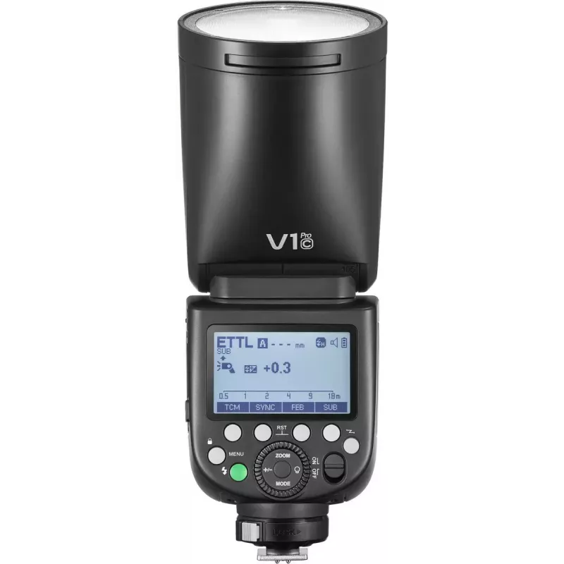 Flash para videocámara Godox V1Pro Negro 1,5 s tiempo de reciclaje