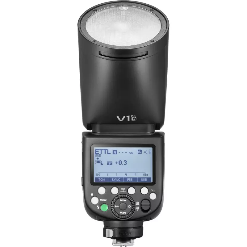 Flash para videocámara Godox V1Pro Negro 1,5 s tiempo de reciclaje