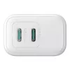 Fuente de alimentación Joyroom JR-TCF12 Dual-Port 20W (USB-C x2) blanco