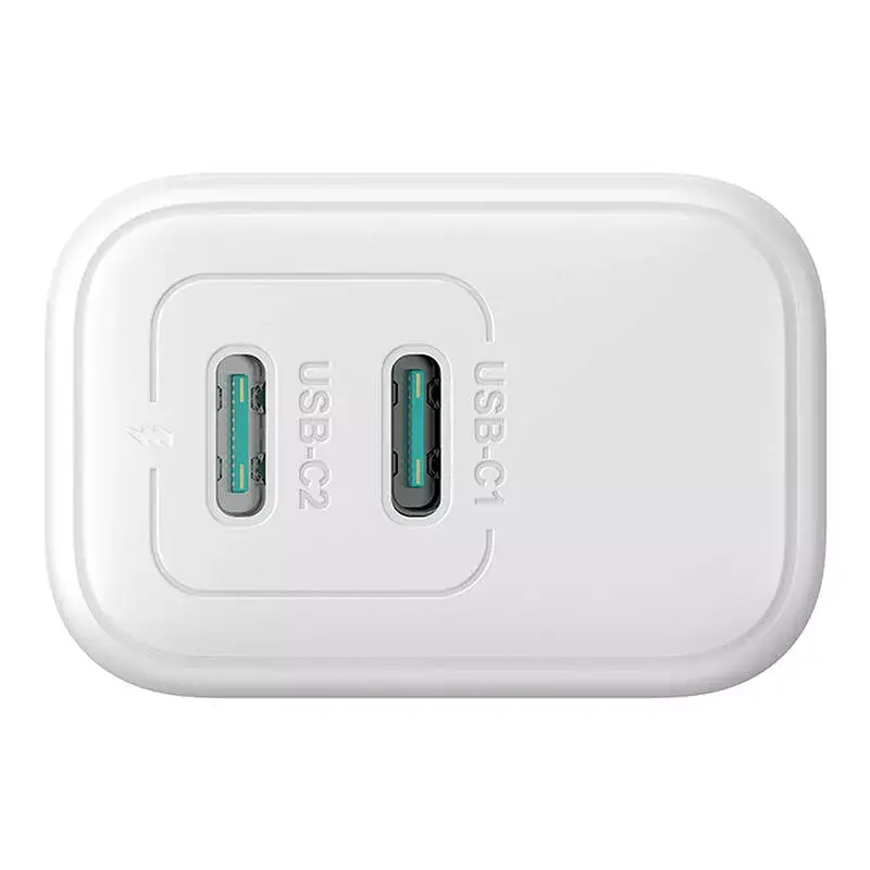 Fuente de alimentación Joyroom JR-TCF12 Dual-Port 20W (USB-C x2) blanco