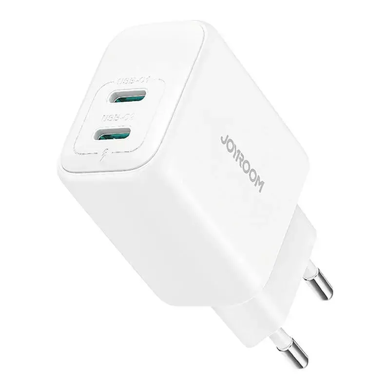 Fuente de alimentación Joyroom JR-TCF12 Dual-Port 20W (USB-C x2) blanco