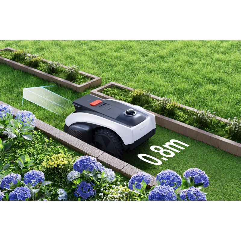 Ecovacs GOAT O1200 LiDAR PRO EU cortacésped robótico a batería negro, blanco