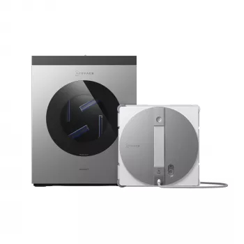 Robot limpiacristales Ecovacs WINBOT W3 OMNI, batería 4500 mAh, 270×270×76 mm, plata/blanco