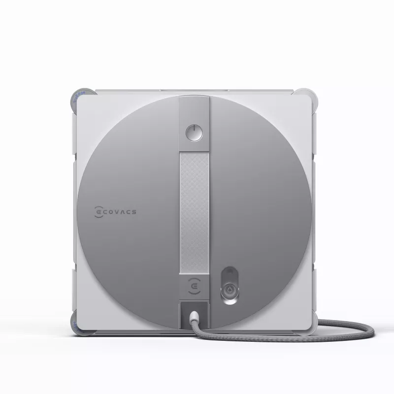 Robot limpiacristales Ecovacs WINBOT W3 OMNI, batería 4500 mAh, 270×270×76 mm, plata/blanco