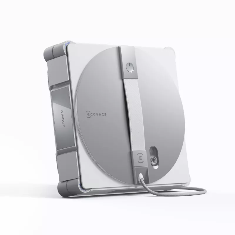 Robot limpiacristales Ecovacs WINBOT W3 OMNI, batería 4500 mAh, 270×270×76 mm, plata/blanco