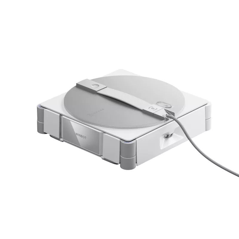 Robot limpiacristales Ecovacs WINBOT W3 OMNI, batería 4500 mAh, 270×270×76 mm, plata/blanco