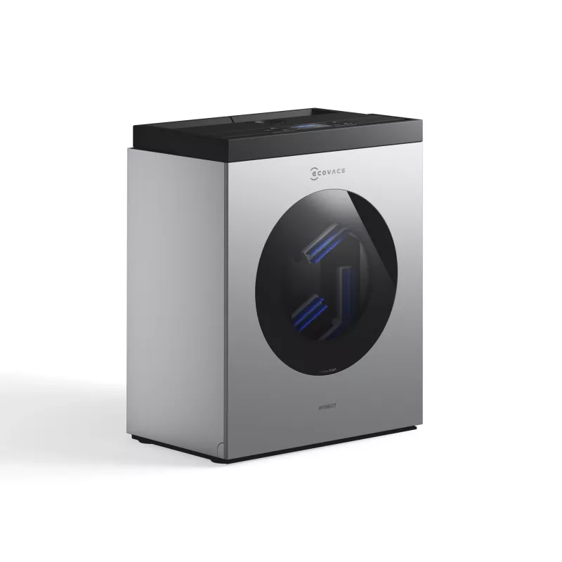 Robot limpiacristales Ecovacs WINBOT W3 OMNI, batería 4500 mAh, 270×270×76 mm, plata/blanco
