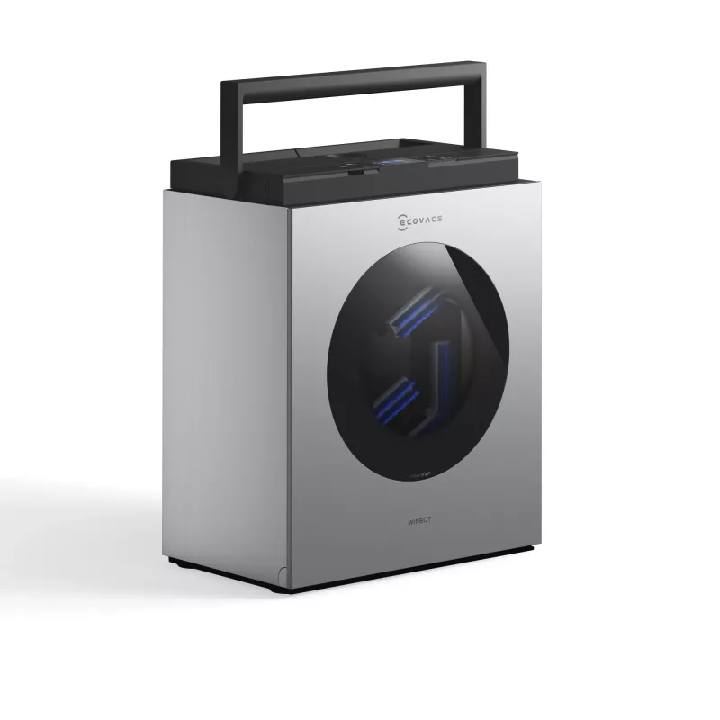 Robot limpiacristales Ecovacs WINBOT W3 OMNI, batería 4500 mAh, 270×270×76 mm, plata/blanco