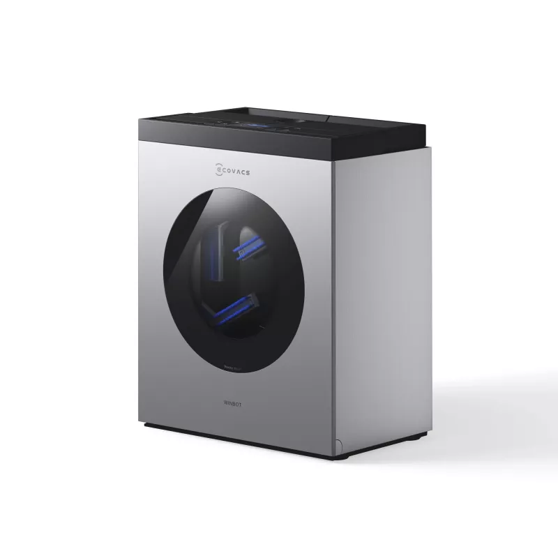 Robot limpiacristales Ecovacs WINBOT W3 OMNI, batería 4500 mAh, 270×270×76 mm, plata/blanco