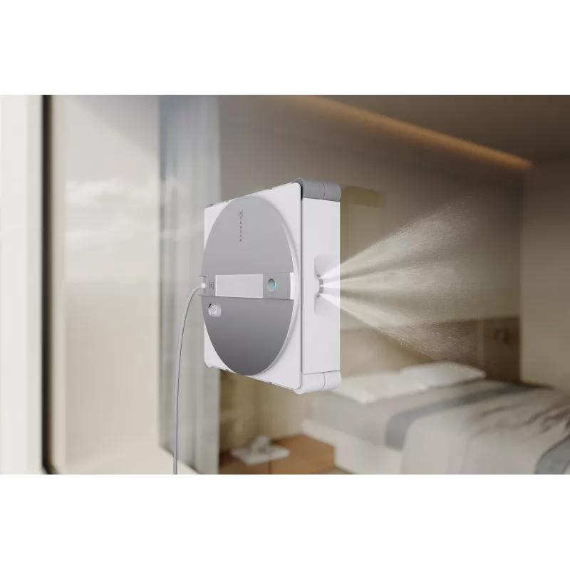 Robot limpiacristales Ecovacs WINBOT W3 OMNI, batería 4500 mAh, 270×270×76 mm, plata/blanco