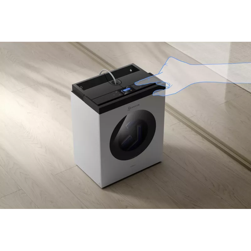 Robot limpiacristales Ecovacs WINBOT W3 OMNI, batería 4500 mAh, 270×270×76 mm, plata/blanco