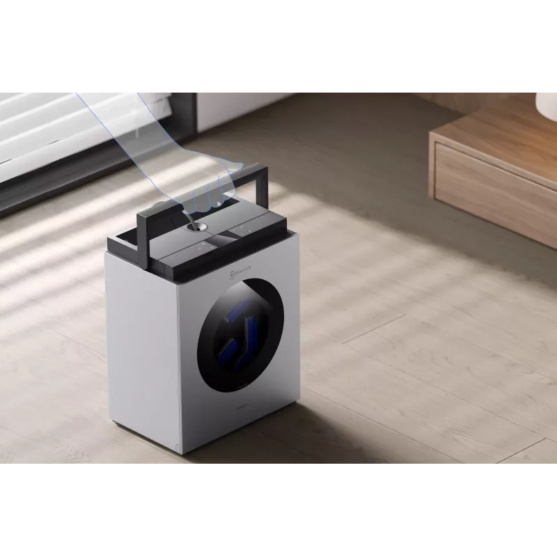 Robot limpiacristales Ecovacs WINBOT W3 OMNI, batería 4500 mAh, 270×270×76 mm, plata/blanco