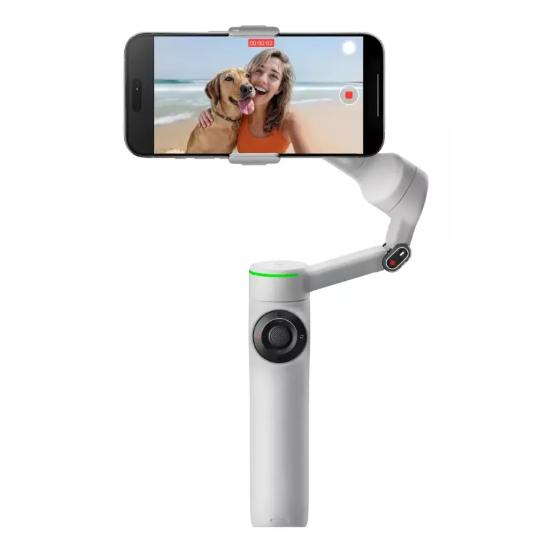 Estabilizador de cámara para smartphone Insta360 Flow 2 Pro Creator Bundle rotación 360°