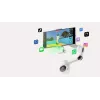 Estabilizador de cámara para smartphone Insta360 Flow 2 Pro Creator Bundle rotación 360°