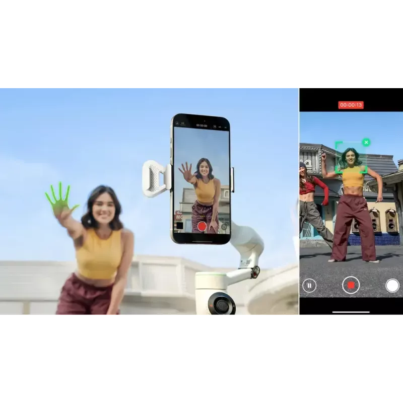 Estabilizador de cámara para smartphone Insta360 Flow 2 Pro Creator Bundle rotación 360°