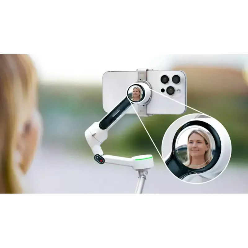 Estabilizador de cámara para smartphone Insta360 Flow 2 Pro Creator Bundle rotación 360°