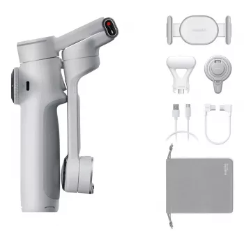 Estabilizador de cámara para smartphone Insta360 Flow 2 Pro Creator Bundle rotación 360°