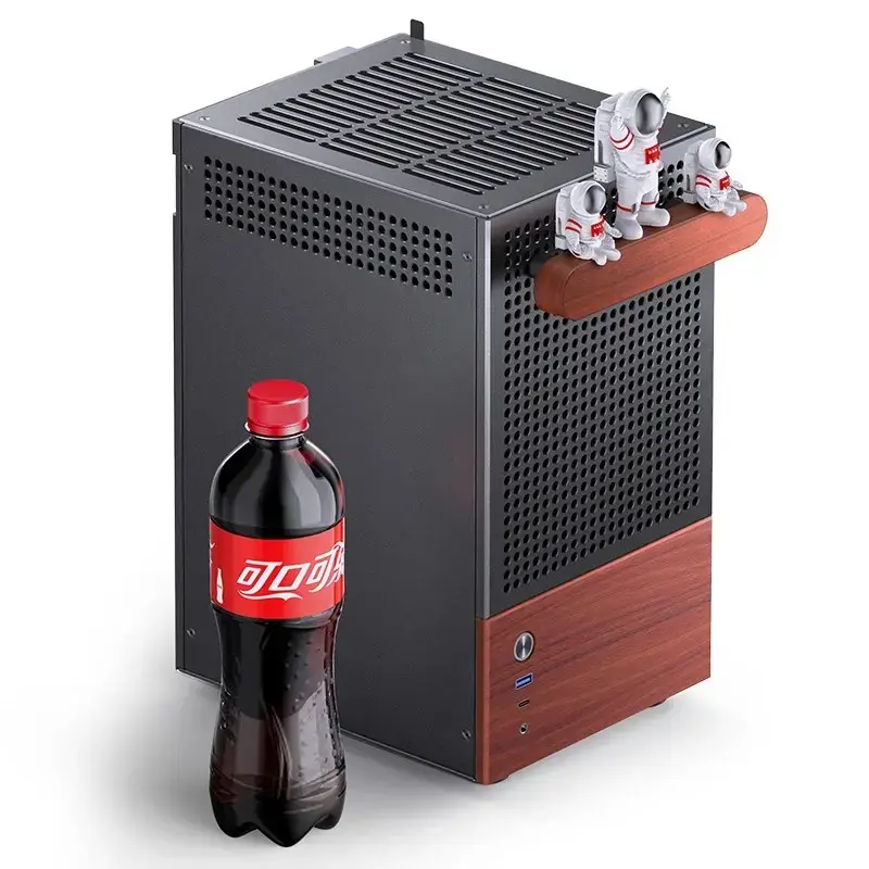 Caja de PC Jonsbo T6, mini-torre, Mini-ITX, negra