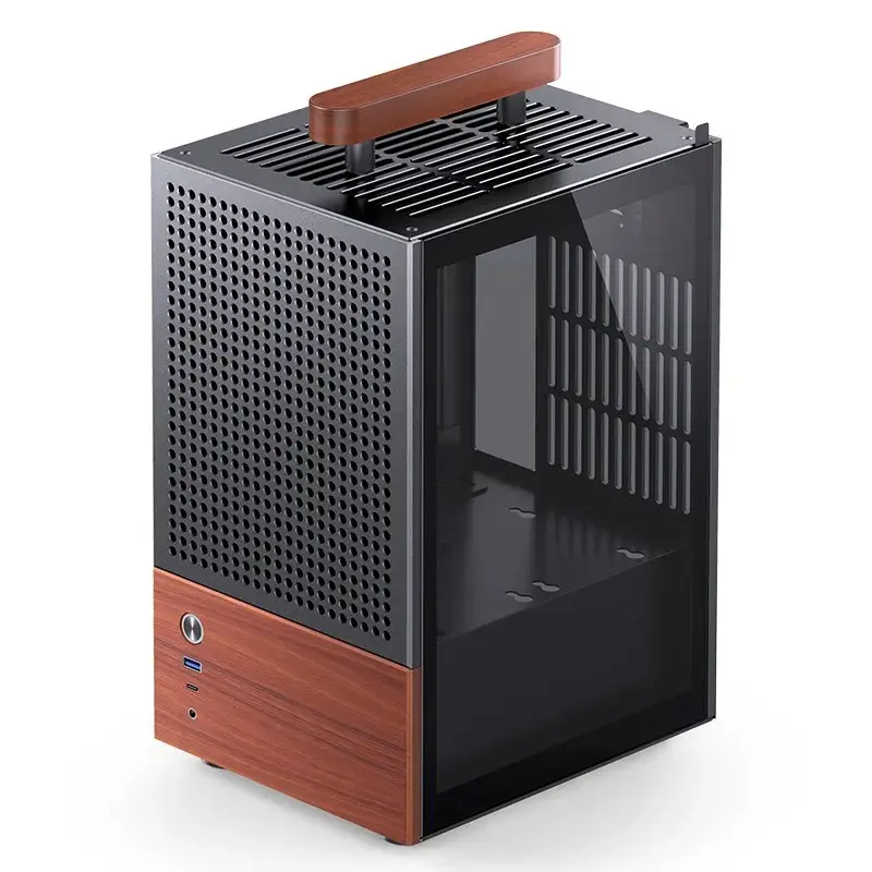 Caja de PC Jonsbo T6, mini-torre, Mini-ITX, negra