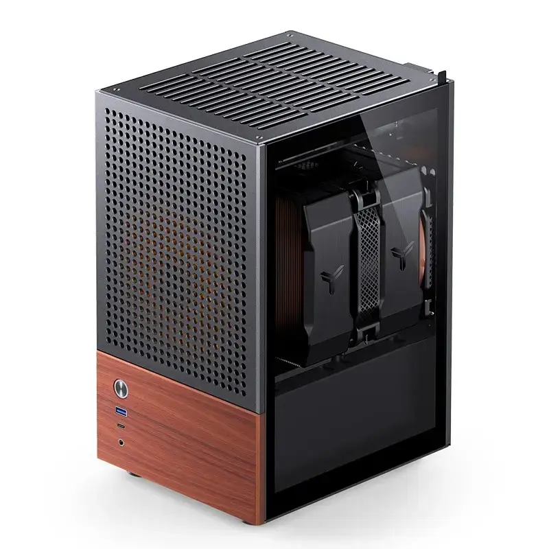 Caja de PC Jonsbo T6, mini-torre, Mini-ITX, negra