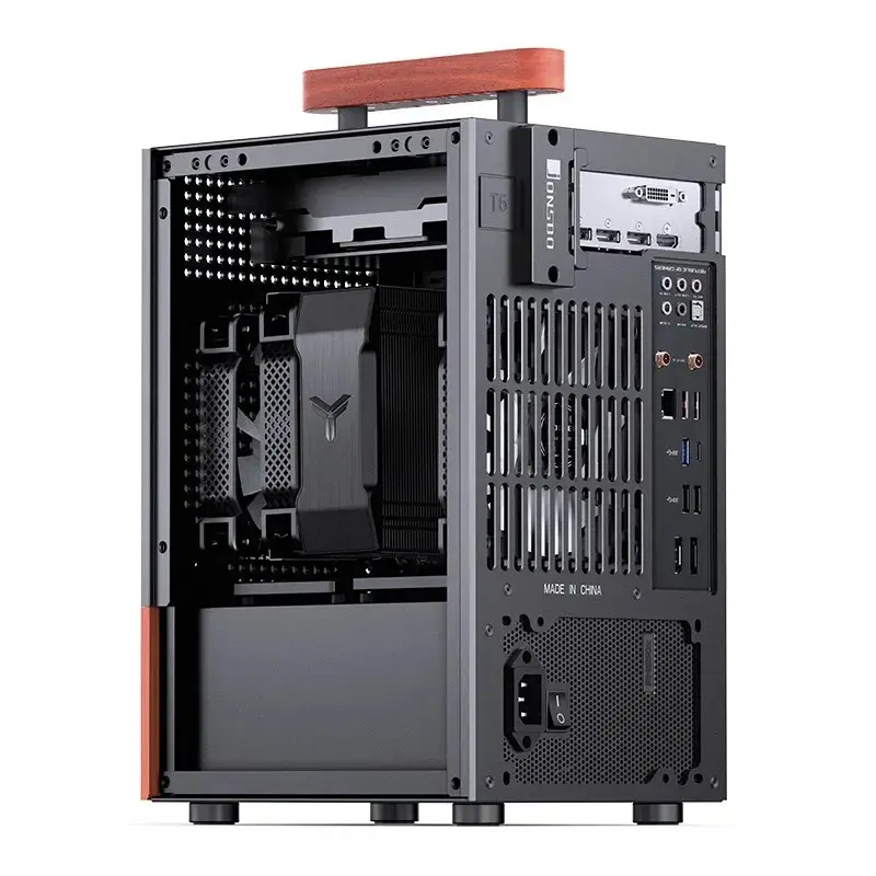 Caja de PC Jonsbo T6, mini-torre, Mini-ITX, negra