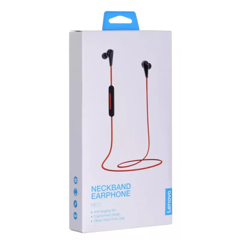 Auriculares Bluetooth inalámbricos Lenovo HE01 ROT