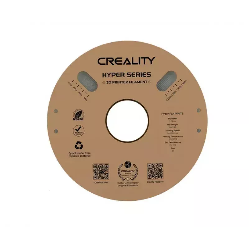 Material de impresión 3D Creality 3D 3301010335 poliláctido (PLA) blanco 1 kg
