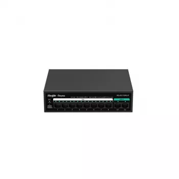 Switch PoE no gestionado RUIJIE RG-ES110FG-P — 10 puertos Gigabit (10/100/1000) con 1 SFP, 120W, 20 Gbps conmutación