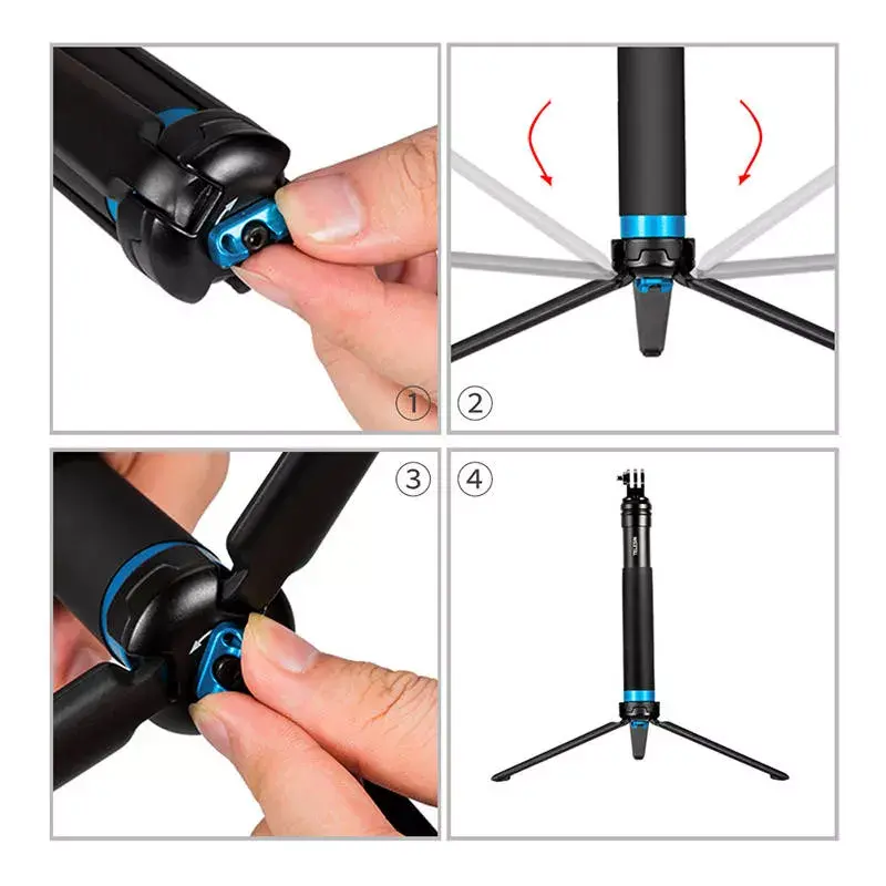 Trípode palo selfie Telesin GP-MNP-090-S altura ajustable ligero
