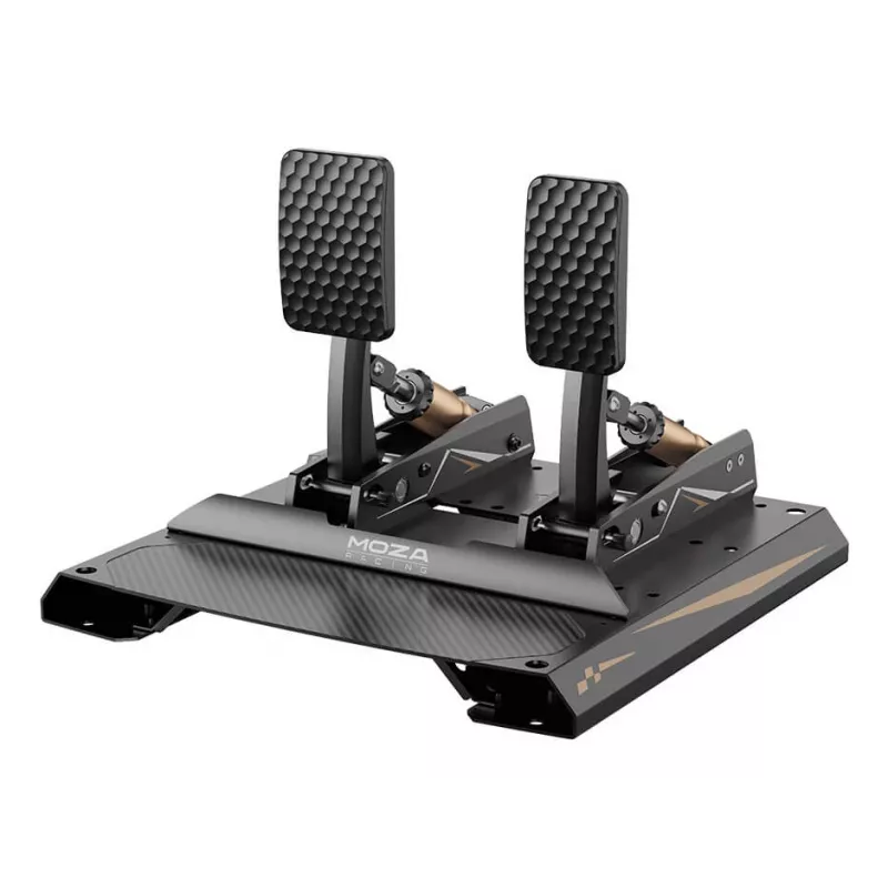 Pedales Moza Racing CRP2 (acelerador+freno), pedal, negro, fibra de carbono, acero, 15 - 23°