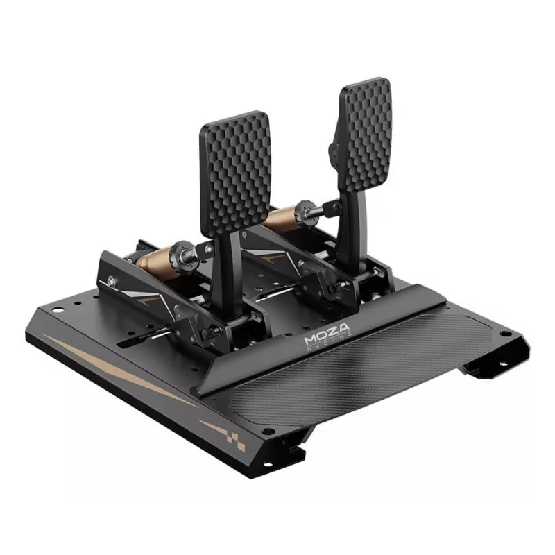 Pedales Moza Racing CRP2 (acelerador+freno), pedal, negro, fibra de carbono, acero, 15 - 23°