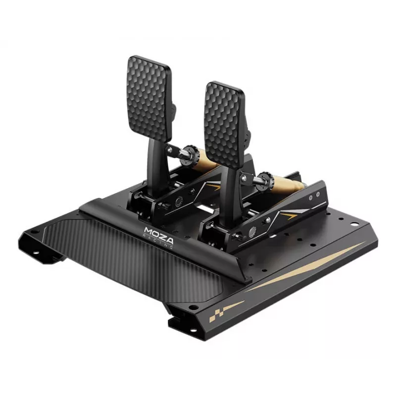 Pedales Moza Racing CRP2 (acelerador+freno), pedal, negro, fibra de carbono, acero, 15 - 23°