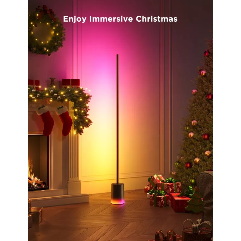 Govee Floor Lamp 2 lámpara de pie, compatible con Matter, negro