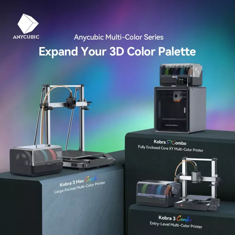 Impresora 3D 3D Prima Anycubic Kobra S1 Combo 250x250x250mm 600mm/seg