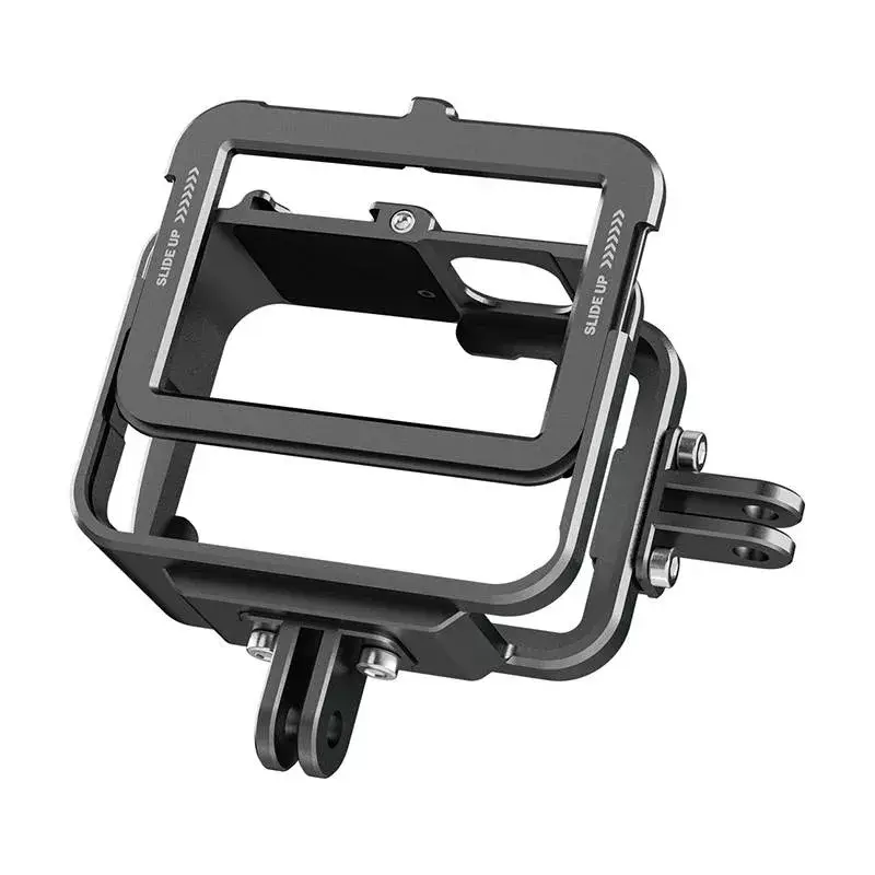 Carcasa de aluminio para cámara Telesin GP-FMS-G11-TZ para GoPro Hero 12/11/10/9 con adaptador vertical