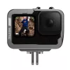 Carcasa de aluminio para cámara Telesin GP-FMS-G11-TZ para GoPro Hero 12/11/10/9 con adaptador vertical