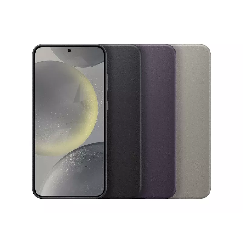 Funda de piel vegana Samsung Galaxy S24+ negra Monochromatic 6.7 pulgadas