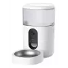 Comedero automático IMOU PF1 — tolva de acero inoxidable de 4 L, Wi‑Fi 4, batería/corriente continua, 1 cuenco
